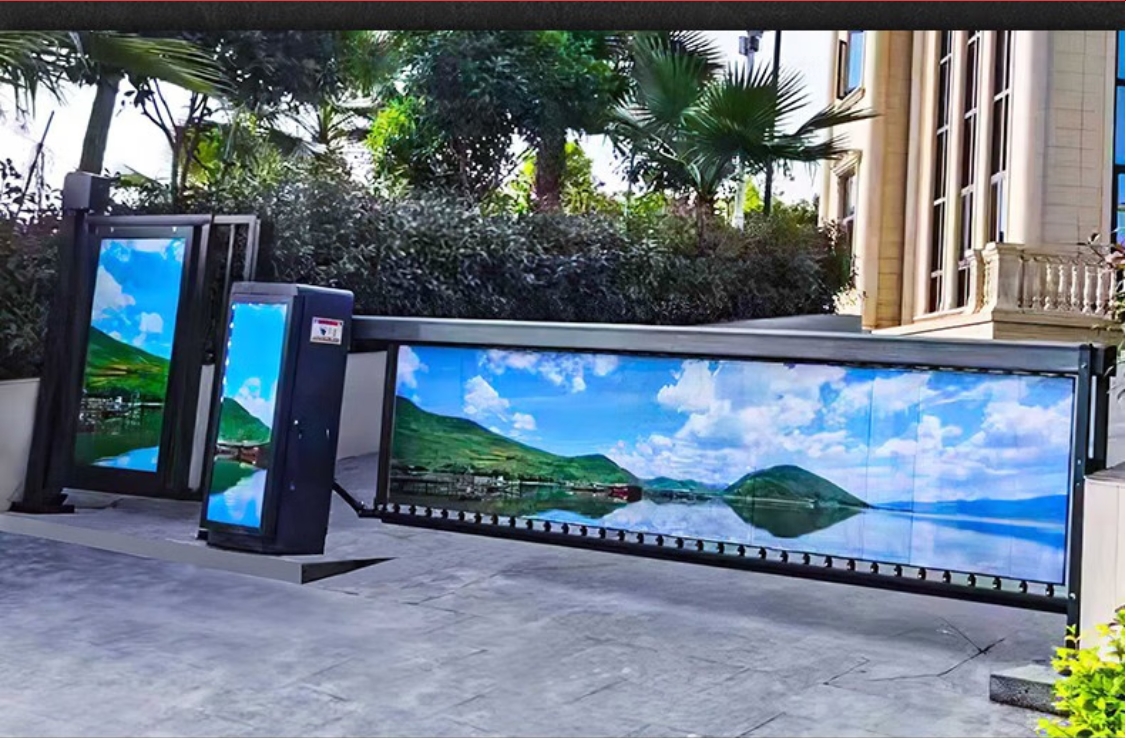 广告道闸图片
